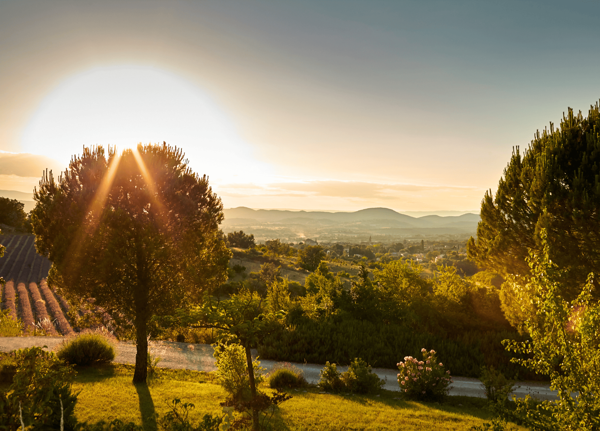 Coucher soleil Ardèche