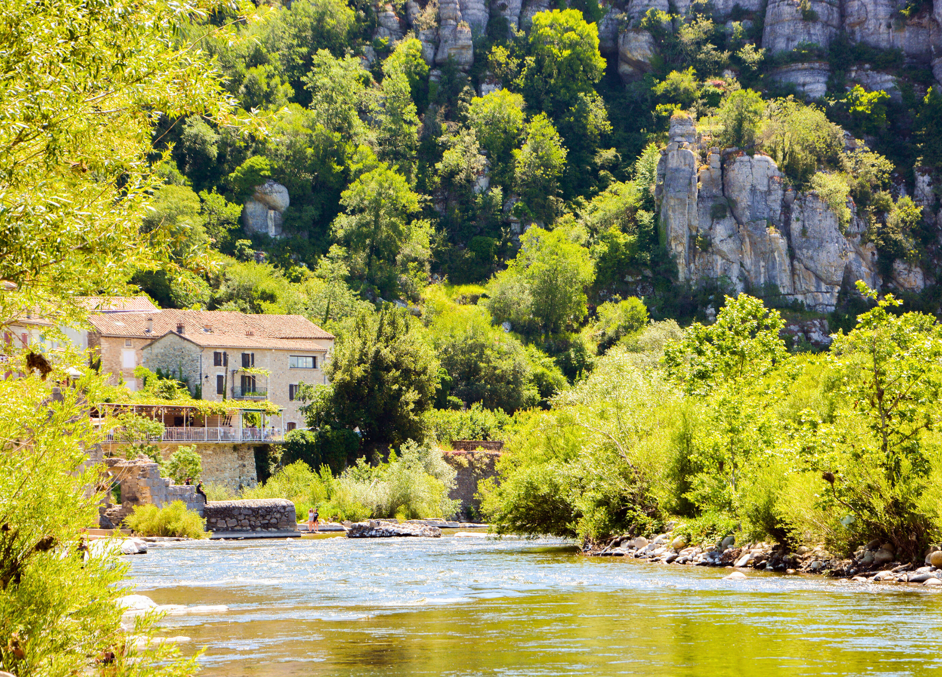 Ardèche village gorges