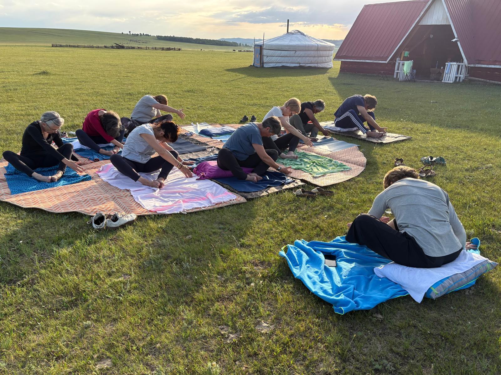 Le groupe de Sylvie en Mongolie